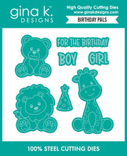 Load image into Gallery viewer, Gina K. Designs - Stamp and Die - Birthday Pals. Set by Gina K Designs. Available at Embellish Away located in Bowmanville Ontario Canada.
