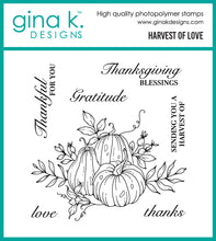 Charger l'image dans la galerie, Gina K. Designs - Stamp and Die - Harvest of Love. Available at Embellish Away located in Bowmanville Ontario Canada.
