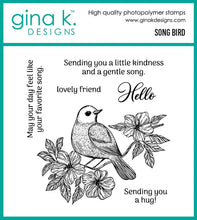 Charger l'image dans la galerie, Gina K. Designs - Stamp and Die - Songbird. Set by Gina K Designs. Available at Embellish Away located in Bowmanville Ontario Canada.
