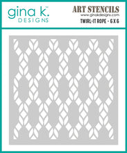 Load image into Gallery viewer, Gina K. Designs - Stencil - Twirl-it-Rope. Available at Embellish Away located in Bowmanville Ontario Canada.
