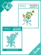 Load image into Gallery viewer, Gina K. Designs - Stencil &amp; Die Set - Layered Mistletoe. Available at Embellish Away located in Bowmanville Ontario Canada.
