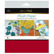 Load image into Gallery viewer, Gina K. Designs - Therm-O Web - Deco Foil Plush Papers - 6 x 6 - Cherry Red (6 Sheets). Available at Embellish Away located in Bowmanville Ontario Canada.
