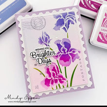 將圖片載入圖庫檢視器 Gina K Designs - Layering Stencil - Bearded Iris. Available at Embellish Away located in Bowmanville Ontario Canada. Example by Mindy Eggen.
