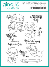 Load image into Gallery viewer, Gina K. Designs - Stamp &amp; Die Set - Otterly Delightful. Set by Dina Gerner. At Embellish Away in Bowmanville Ontario Canada.
