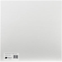 Cargar imagen en el visor de la galería, Grafix - Medium Weight - Chipboard Sheets 12"X12" - White. Paint, ink, stamp sand distress the cover with paper fibers and fabric, stitch, die-cut, layer and even create a handmade album. Available at Embellish Away located in Bowmanville Ontario Canada.
