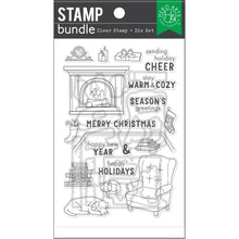 Load image into Gallery viewer, Hero Arts - Clear Stamp &amp; Die Combo - Cozy Study. Get both together in this combo that includes: CM774 Clear Stamp Set and coordinating Frame Cuts. Available at Embellish Away located in Bowmanville Ontario Canada.
