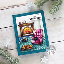 Load image into Gallery viewer, Hero Arts - Clear Stamp &amp; Die Combo - Cozy Study. Get both together in this combo that includes: CM774 Clear Stamp Set and coordinating Frame Cuts. Available at Embellish Away located in Bowmanville Ontario Canada. Example by Hero Arts Guest Artist.
