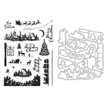 Load image into Gallery viewer, Hero Arts - Clear Stamp &amp; Die Combo - North Pole Scenics. Get both together in this combo that includes: CM778 Clear Stamp Set and coordinating Frame Cuts. Available at Embellish Away located in Bowmanville Ontario Canada.
