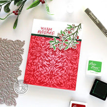 將圖片載入圖庫檢視器 Hero Arts - Letterpress &amp; Foil Plate - Lacy Filigree. Foiling, deboss, and inked impressions. Available at Embellish Away located in Bowmanville Ontario Canada. Card example by Kelly Rasmussen.
