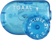 Load image into Gallery viewer, Holbein - T'Gaal Pencil Sharpener - Transparent. Adjust sharpening angle and length in five different settings. At Embellish Away in Bowmanville Ontario Canada. Blue
