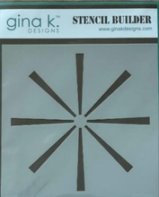 Charger l'image dans la galerie, Gina K Designs - Stencil Builder - Rays. Available at Embellish Away in Bowmanville Ontario Canada 
