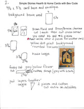 將圖片載入圖庫檢視器 Hearth &amp; Home Cards by Bev - Makes 10
