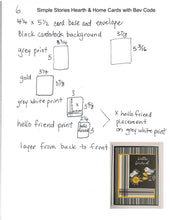 將圖片載入圖庫檢視器 Hearth &amp; Home Cards by Bev - Makes 10
