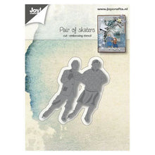 將圖片載入圖庫檢視器 Joy! Crafts - Die - Pair of Skaters. This skating couple is a cute romantic die for Winter. Includes 1 cutting and embossing die. Size: 2.5 x 2.5 inches. Available at Embellish Away located in Bowmanville Ontario Canada.
