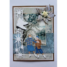 將圖片載入圖庫檢視器 Joy! Crafts - Die - Pair of Skaters. This skating couple is a cute romantic die for Winter. Includes 1 cutting and embossing die. Size: 2.5 x 2.5 inches. Available at Embellish Away located in Bowmanville Ontario Canada. Card by brand ambassador.
