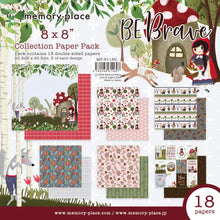 Load image into Gallery viewer, Memory Place - Collection Pack 8"X8" - Be Brave. The perfect start to all your paper crafting projects! This package contains eighteen 8x8 inch double-sided sheets in six different designs (three of each). Available at Embellish Away located in Bowmanville Ontario Canada.
