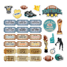 Cargar imagen en el visor de la galería, Asuka Studio - Ephemera - Touchdown Football - 32/Pkg. Available at Embellish Away located in Bowmanville Ontario Canada.
