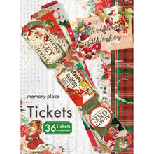 Load image into Gallery viewer, Memory Place Tickets Christmas Wishes - 36/Pkg - Double-Sided. Approx. 2.1" x 0.9". Available at Embellish Away located in Bowmanville Ontario Canada.
