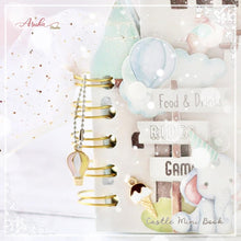 Charger l'image dans la galerie, Memory Place - Trim Sheer Glitter Ribbon 2.3"X 1yd - Snow/ Vanilla. Available at Embellish Away located in Bowmanville Ontario Canada. Example by brand ambassador.
