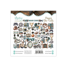 Cargar imagen en el visor de la galería, Mintay - Paper Die Cuts - Man Cave. Includes 60 pieces. Available at Embellish Away in Bowmanville Ontario Canada. Perfect for Father's Day.
