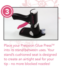Charger l'image dans la galerie, My Sweet Petunia - Glue Press. The Glue Press provides effortless, consistent and precise adhesive application for extended paper crafting. Available at Embellish Away located in Bowmanville Ontario Canada.
