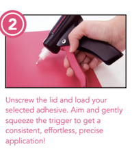 Charger l'image dans la galerie, My Sweet Petunia - Glue Press. The Glue Press provides effortless, consistent and precise adhesive application for extended paper crafting. Available at Embellish Away located in Bowmanville Ontario Canada.
