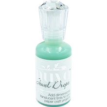 Load image into Gallery viewer, Nuvo-Jewel Drops. Add dimensional translucent tints to your paper craft projects! This package contains 30ml/1oz of jewel drops. Comes in a variety of colors. Each sold separately. Available at Embellish Away located in Bowmanville Ontario Canada. Aqua Plains
