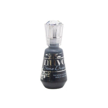 Load image into Gallery viewer, Nuvo - Stone Drops - 1.5oz - Inkwell Black. Get rustic with the Nuvo Stone Drops - uniquely designed to create the self leveling drop with a rough stone-like finish. Available at Embellish Away located in Bowmanville Ontario Canada.
