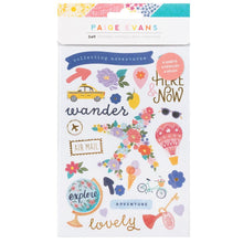 गैलरी व्यूवर में इमेज लोड करें, Paige Evans - Sticker Book - Adventurous - 8 Sheets. Finish off your projects with bright and beautiful stickers! This special sticker book includes 340 embellishments in a wide variety of colors, finishes, and styles, some with gold foil accents. Available at Embellish Away located in Bowmanville Ontario Canada.

