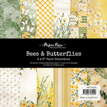 Load image into Gallery viewer, Paper Rose - 6X6 Paper Collection - Bees &amp; Butterflies. Available at Embellish Away located in Bowmanville Ontario Canada.
