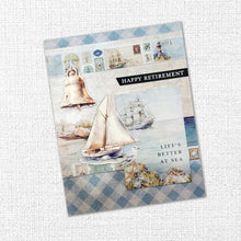 Load image into Gallery viewer, Paper Rose - 12X12 Paper Collection - Seaside Memories. 12 double-sided patterned papers. Available at Embellish Away located in Bowmanville Ontario Canada. Example by brand ambassador.
