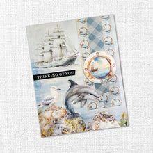 Load image into Gallery viewer, Paper Rose - 12X12 Paper Collection - Seaside Memories. 12 double-sided patterned papers. Available at Embellish Away located in Bowmanville Ontario Canada. Example by brand ambassador.
