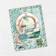 Load image into Gallery viewer, Paper Rose - 12X12 Paper Collection - Seaside Memories. 12 double-sided patterned papers. Available at Embellish Away located in Bowmanville Ontario Canada. Example by brand ambassador.
