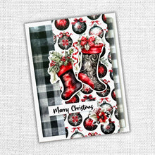 Charger l'image dans la galerie, Paper Rose Studio - 6x6 Paper Collection - Jolly Holidays. Traditional Christmas images such as nutcrackers, Santa, plaids, cozy homes, beautiful poinsettias, cardinals and jingling bells. Perfect for creating beautiful and festive holiday crafts. Available at Embellish Away located in Bowmanville Ontario Canada. Example by brand ambassador.
