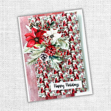Charger l'image dans la galerie, Paper Rose Studio - 6x6 Paper Collection - Jolly Holidays. Traditional Christmas images such as nutcrackers, Santa, plaids, cozy homes, beautiful poinsettias, cardinals and jingling bells. Perfect for creating beautiful and festive holiday crafts. Available at Embellish Away located in Bowmanville Ontario Canada. Example by brand ambassador.
