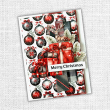 Cargar imagen en el visor de la galería, Paper Rose Studio - Cut Aparts Paper Pack - Jolly Holidays. Expertly curated for the festive holiday season, the Jolly Holidays Collection showcases a classic red and green color palette with touches of black and features traditional Christmas images. Available at Embellish Away located in Bowmanville Ontario Canada. Example by brand ambassador.

