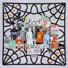 Load image into Gallery viewer, Pinkfresh Studio - Paige Evans - Puffy Titles - BooVille. Available at Embellish Away located in Bowmanville Ontario Canada. Example by Paige Taylor.
