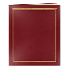 Load image into Gallery viewer, Pioneer - Post Bound Album With Buff Pages - 11.75"X14" - Burgundy. Ideal for newspaper articles, photos and large memorabilia. Contains 25 pages (50 sides) acid free 11-3/4 X14 inch pages are acid free and do not include sheet protectors. Available at Embellish Away located in Bowmanville Ontario Canada.
