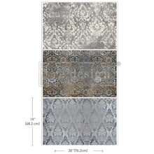 Charger l'image dans la galerie, Prima - Re-Design Decoupage Decor Tissue Paper - 19.5"X30" - 3/Pkg - Antique Elegance. Introducing NEW Redesign with Prima® Decoupage Paper Triple Packs, with three beautiful designs perfectly curated to mix and match on your next DIY project! Available at Embellish Away located in Bowmanville Ontario Canada.
