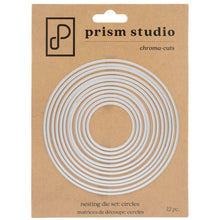 Charger l'image dans la galerie, Prism Studio - Dies - Nesting Circles. Sized to fit an A2 card 12 pieces total. Available at Embellish Away located in Bowmanville Ontario Canada.
