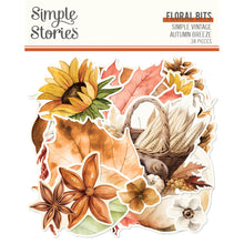 將圖片載入圖庫檢視器 Simple Stories - Floral Bits &amp; Pieces - Simple Vintage Autumn Breeze. 38 Die Cut Cardstock Pieces. Available at Embellish Away in Bowmanville Ontario Canada.
