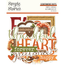 將圖片載入圖庫檢視器 Simple Stories - Sentiment Bits &amp; Pieces - Simple Vintage Autumn Breeze. 49 Die Cut Cardstock Pieces. At Embellish Away in Bowmanville Ontario Canada.
