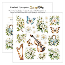 將圖片載入圖庫檢視器 ScrapBoys - 8X8 Paper Pad - Flowers Melody. 12 sheets with 2 bonus on the back of the covers. Available at Embellish Away located in Bowmanville Ontario Canada.
