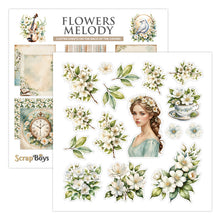 將圖片載入圖庫檢視器 ScrapBoys - 8X8 Paper Pad - Flowers Melody. 12 sheets with 2 bonus on the back of the covers. Available at Embellish Away located in Bowmanville Ontario Canada.
