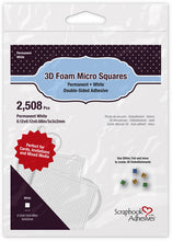 गैलरी व्यूवर में इमेज लोड करें, Scrapbook Adhesives - 3D Self-Adhesive Foam Squares - Micro - White - 2508/Pkg. Available at Embellish Away located in Bowmanville Ontario Canada.
