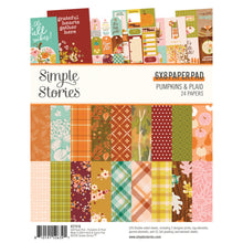 將圖片載入圖庫檢視器 Simple Stories - 6X8 Paper Pad - Pumpkins &amp; Plaid. 24 Sheets. At Embellish Away in Bowmanville Ontario Canada.
