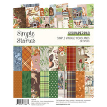 Load image into Gallery viewer, Simple Stories - 6X8 Paper Pad - Simple Vintage Woodlands. 24 Double-Sided Sheets. Available at Embellish Away located in Bowmanville Ontario Canada.
