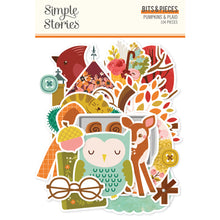 將圖片載入圖庫檢視器 Simple Stories - Bits &amp; Pieces - Pumpkins &amp; Plaid. 104 Die Cut Cardstock Pieces. Available at Embellish Away in Bowmanville Ontario Canada.
