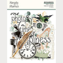 Cargar imagen en el visor de la galería, Simple Stories - Bits &amp; Pieces - Simple Vintage Timeless Harmony. 81 Die Cut Cardstock Pieces. Available at Embellish Away in Bowmanville Ontario Canada.
