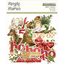 Load image into Gallery viewer, Simple Stories - Bits &amp; Pieces Die-Cuts - Icons - Simple Vintage Yuletide. Die-cuts are a great addition to scrapbook pages, greeting cards and more! This package contains Bits &amp; Pieces 41 Die Cut Cardstock Pieces. Available at Embellish Away located in Bowmanville Ontario Canada.
